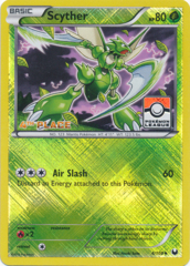 Scyther 4/108 Crosshatch Holo 4th Place Promo - Pokemon League Challenge